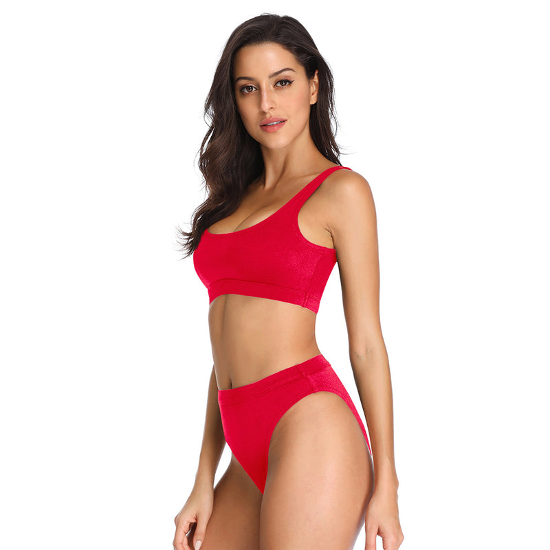 Low Scoop High Cut Bikini